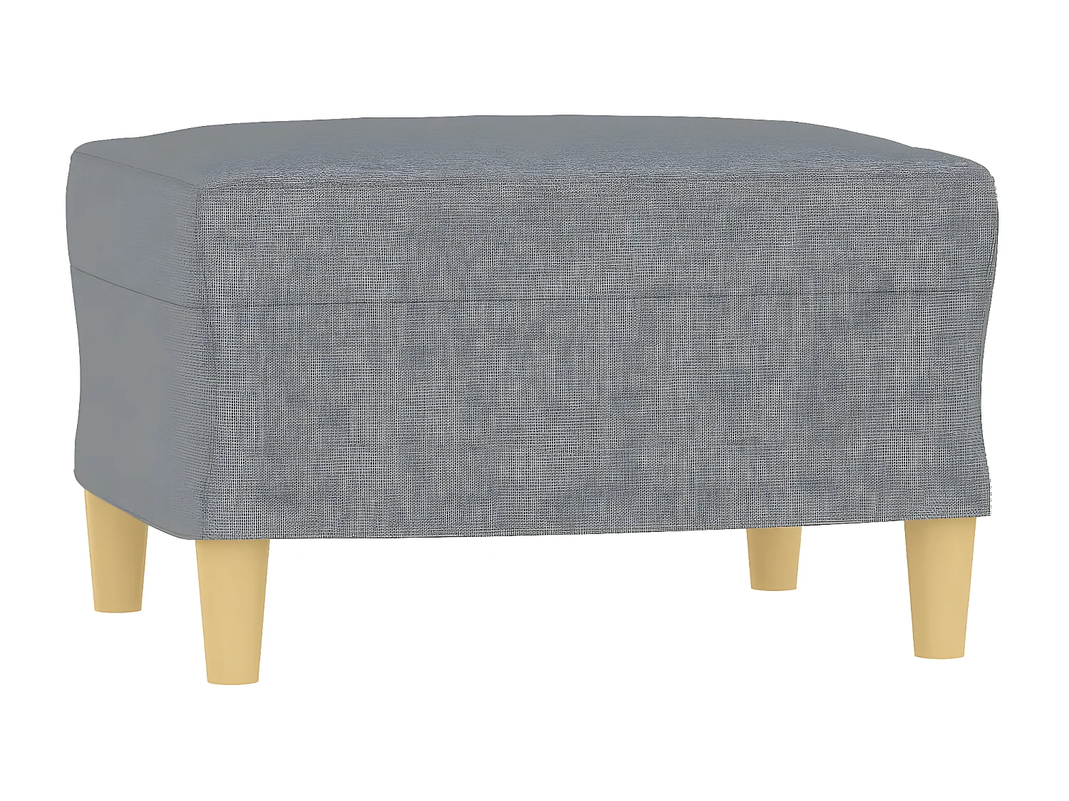Repose-pied Gris clair 60x50x41 cm Tissu LQF29407