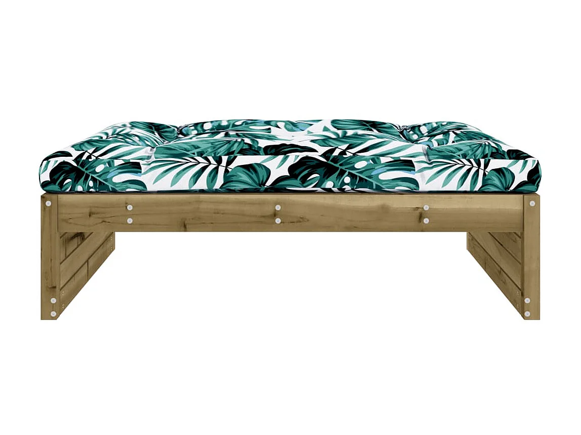 Repose-pied de jardin 120x80 cm bois de pin imprégné LQF48763