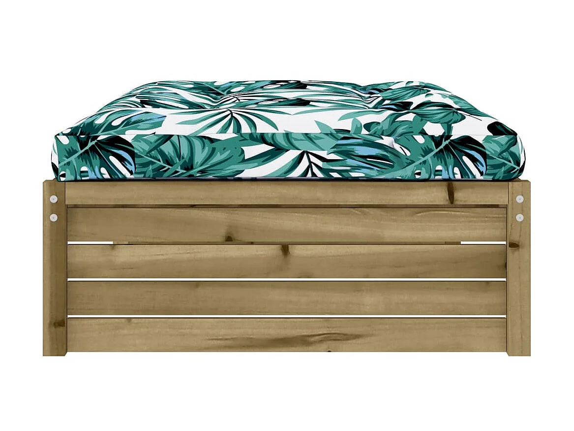 Repose-pied de jardin 120x80 cm bois de pin imprégné LQF48763