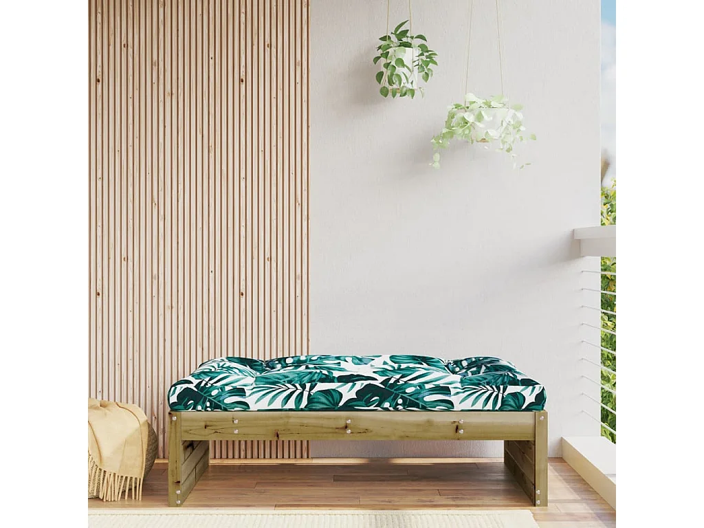 Repose-pied de jardin 120x80 cm bois de pin imprégné LQF48763