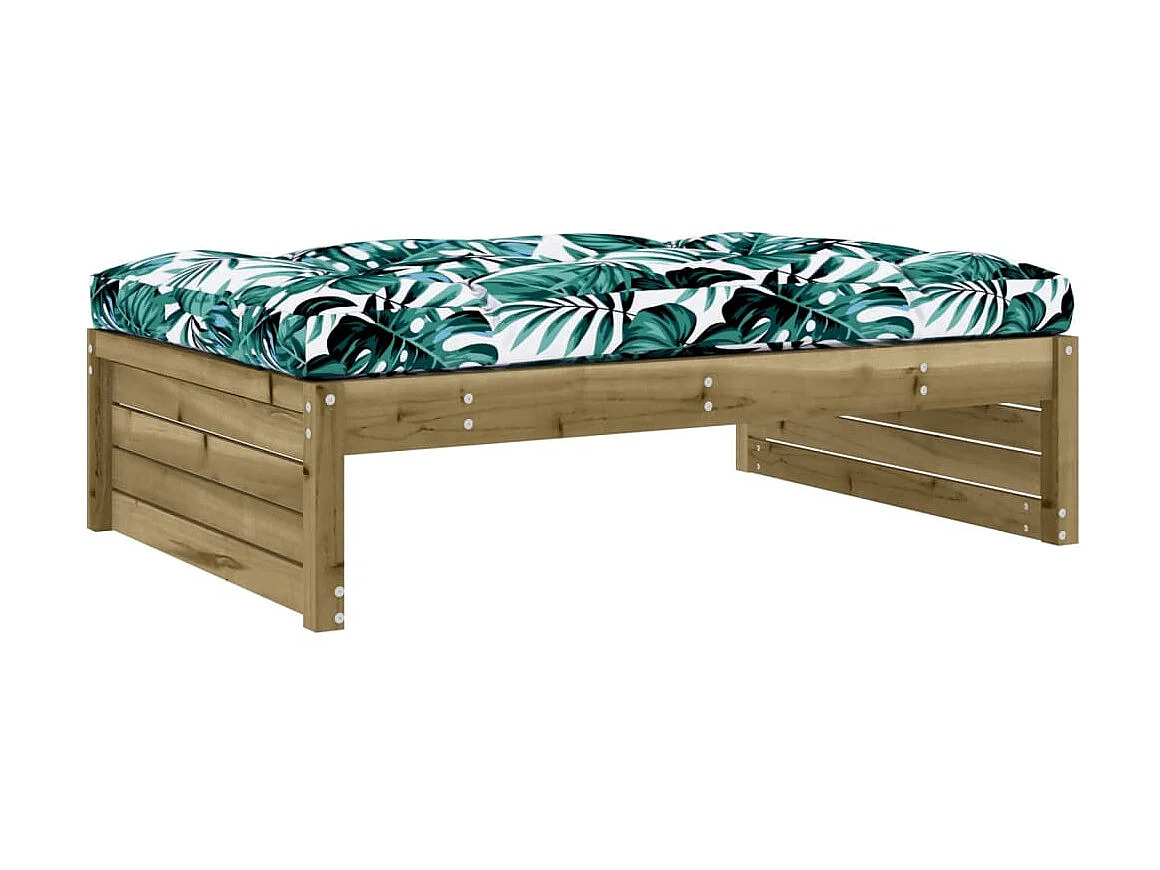Repose-pied de jardin 120x80 cm bois de pin imprégné LQF48763