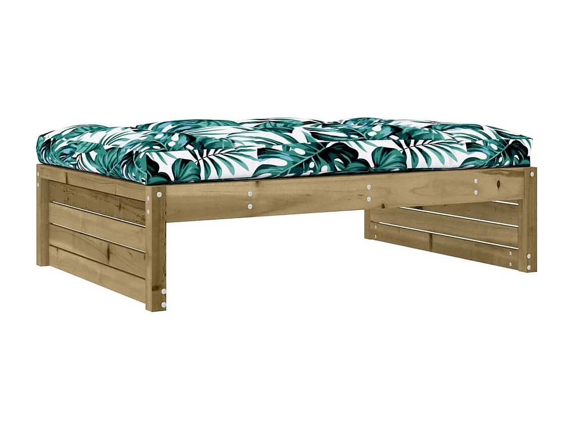 Repose-pied de jardin 120x80 cm bois de pin imprégné LQF48763