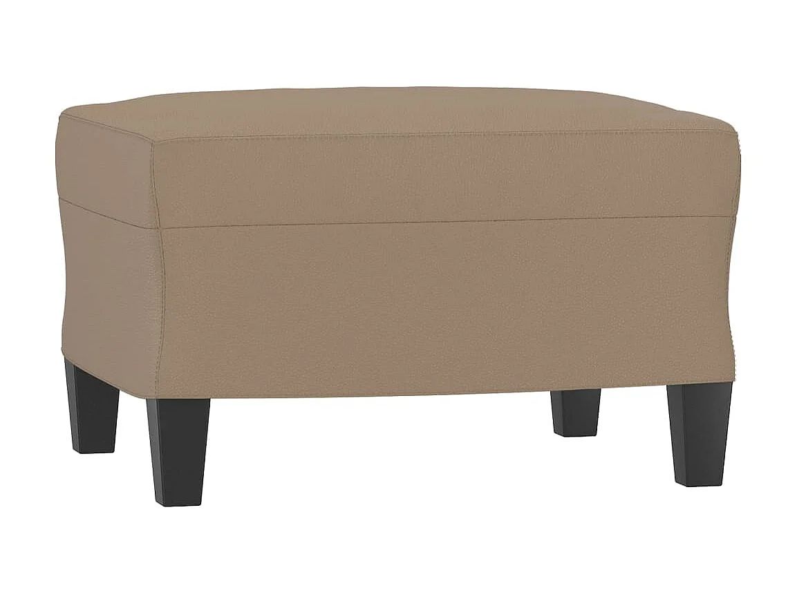 Voetenbank 60x50x41 cm kunstleer cappuccino NL868799