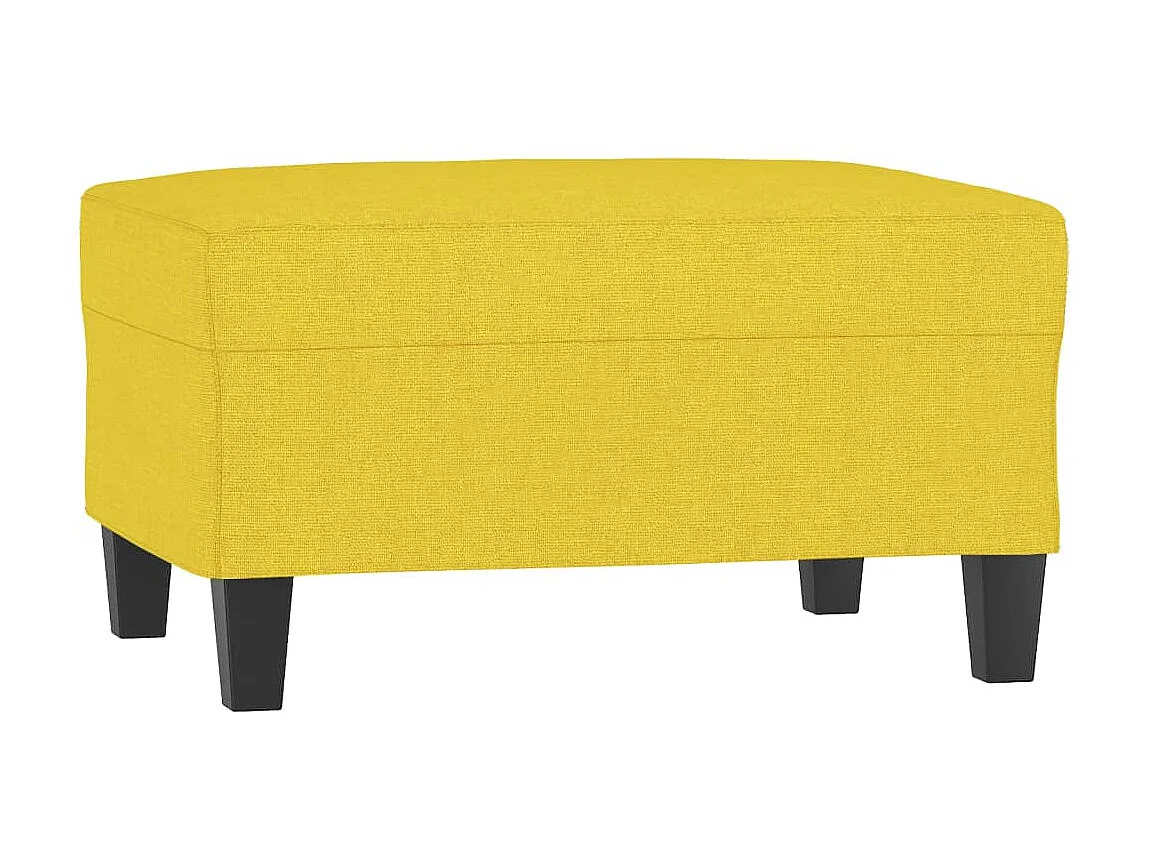 Repose-pied Jaune clair 70x55x41 cm Tissu LQF61150