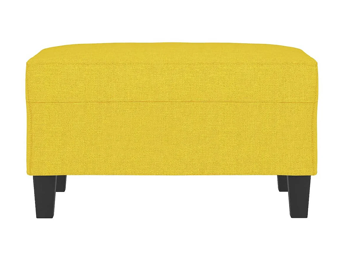 Repose-pied Jaune clair 70x55x41 cm Tissu LQF61150