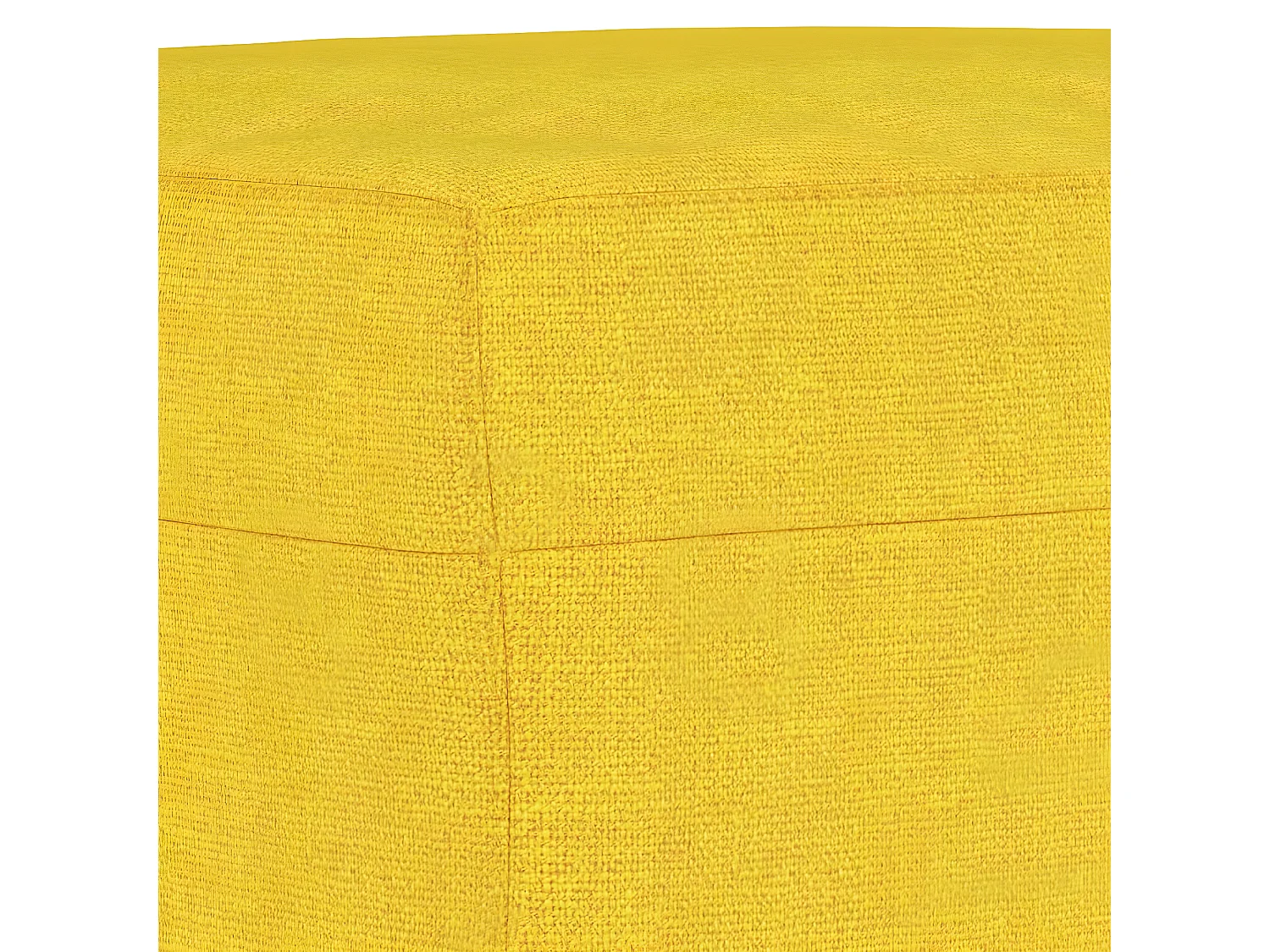 Repose-pied Jaune clair 70x55x41 cm Tissu LQF36388