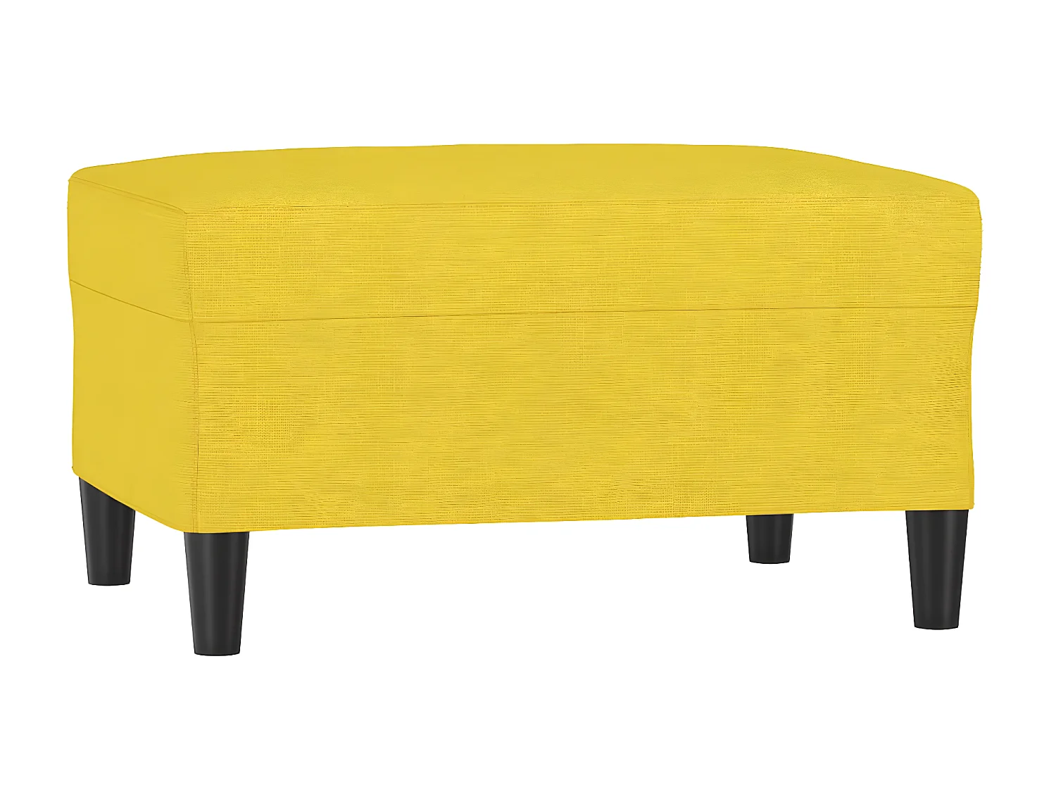 Repose-pied Jaune clair 70x55x41 cm Tissu LQF36388
