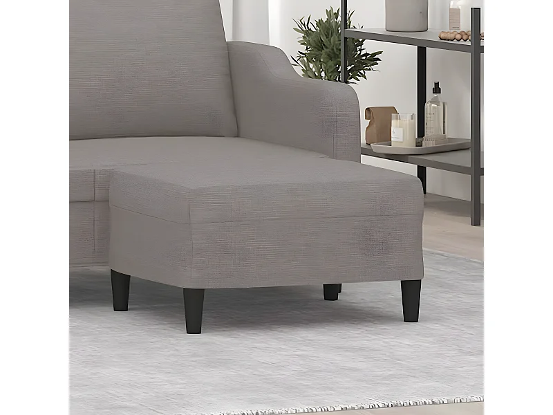 Repose-pied Taupe 70x55x41 cm Tissu LQF38092