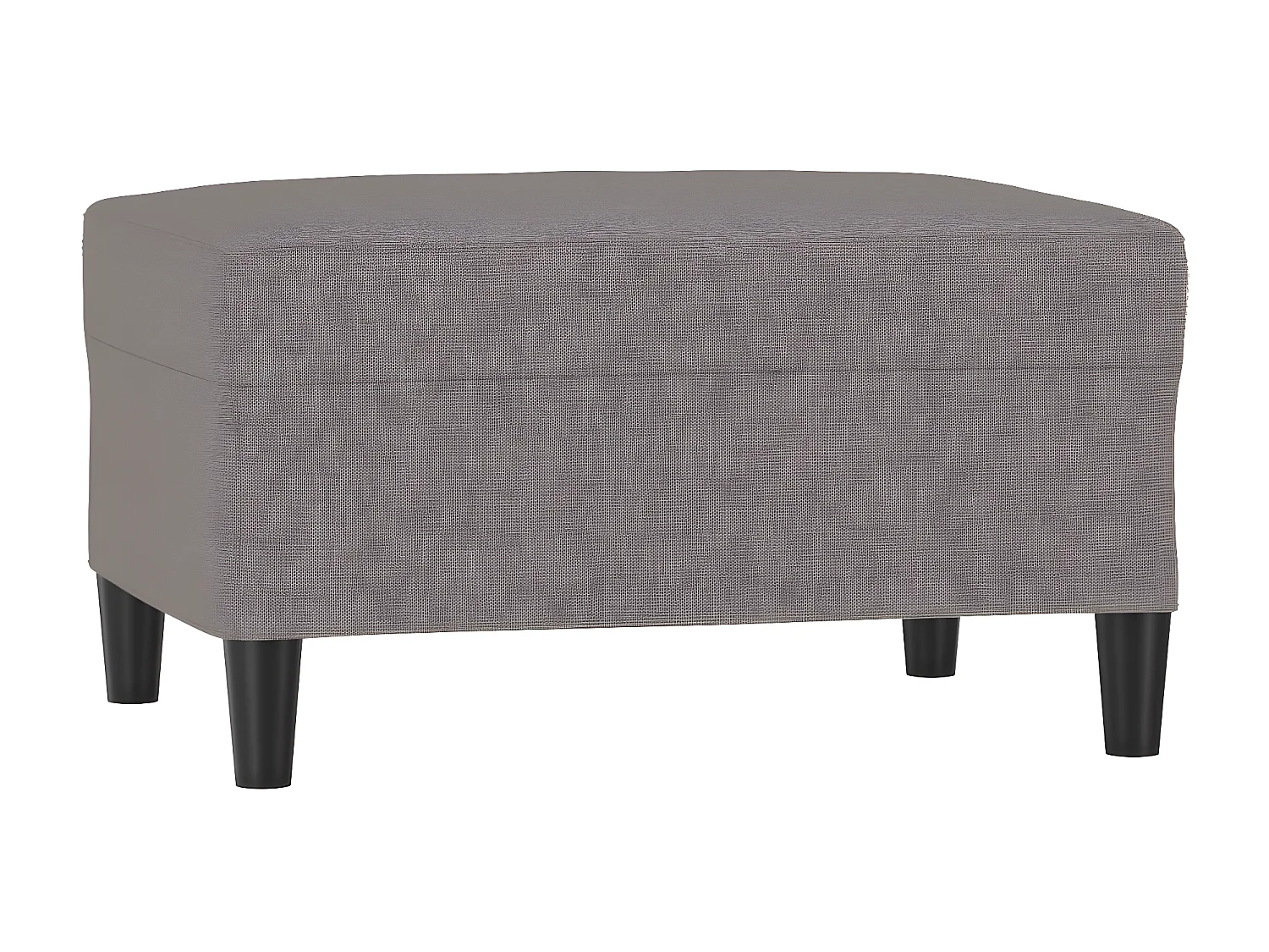 Reposapiés de tela gris taupe 70x55x41 cm ES590336