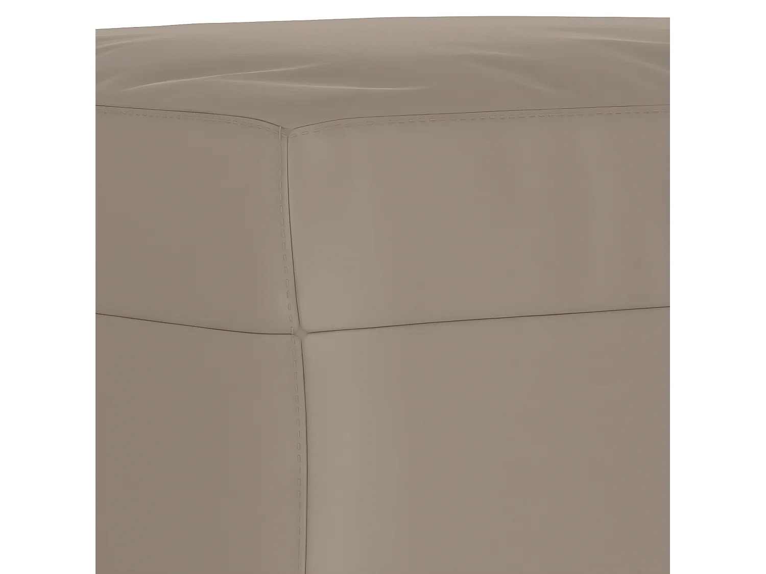 Reposapiés tela de microfibra gris taupe 60x50x41 cm ES99868