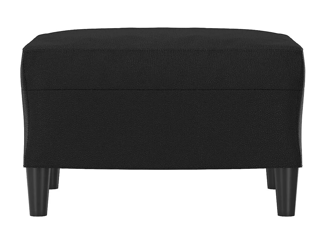 Repose-pied Noir 60x50x41 cm Similicuir LQF31352