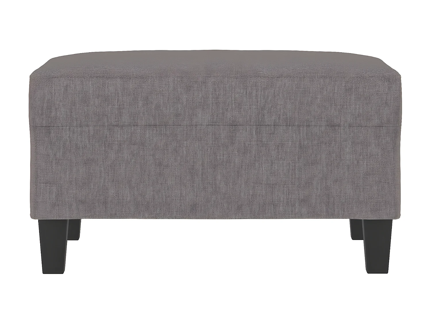 Reposapiés de tela gris taupe 70x55x41 cm ES439326