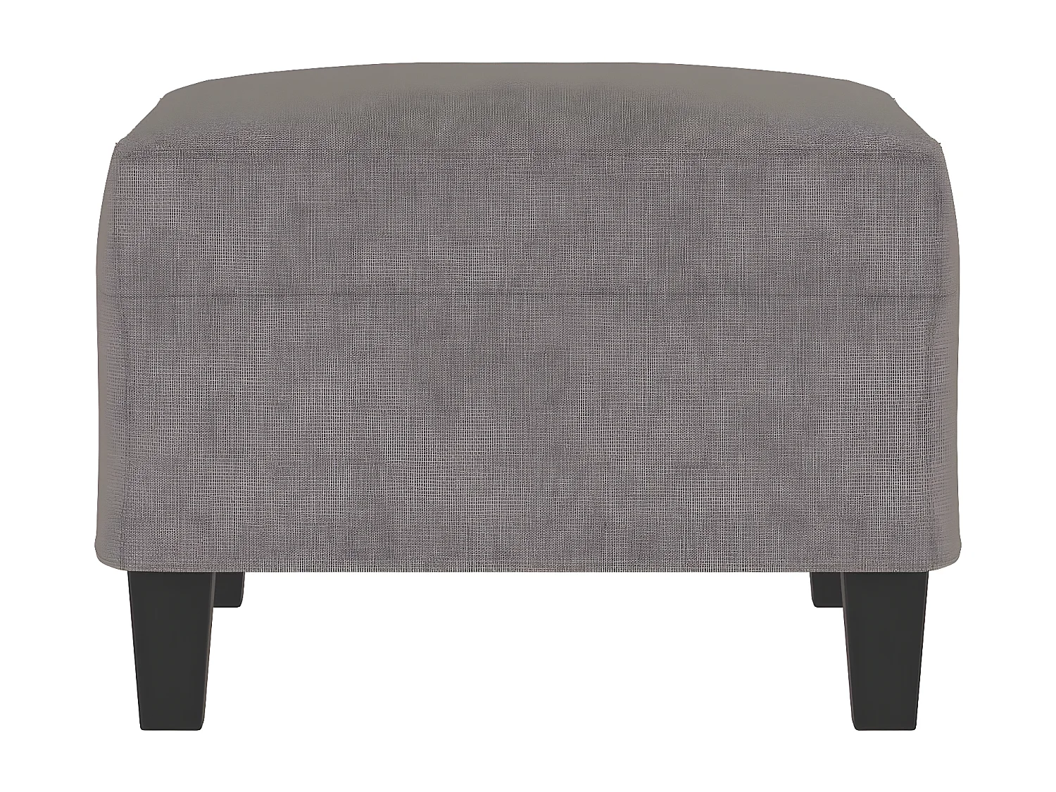 Reposapiés de tela gris taupe 70x55x41 cm ES439326