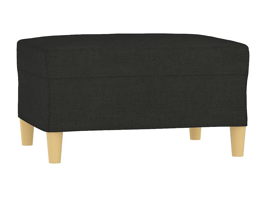 Repose-pied Noir 70x55x41 cm Tissu LQF61818