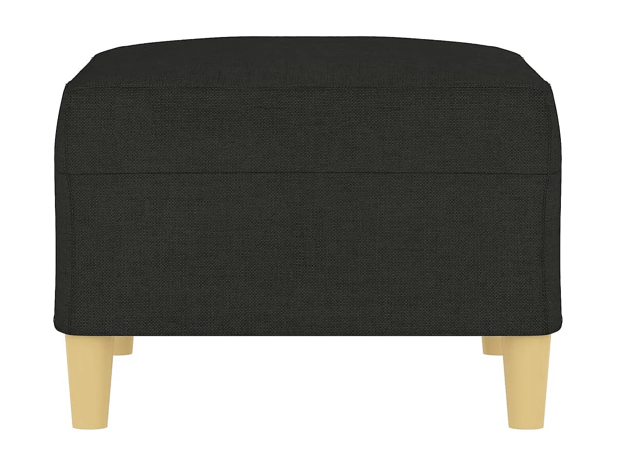 Repose-pied Noir 70x55x41 cm Tissu LQF61818