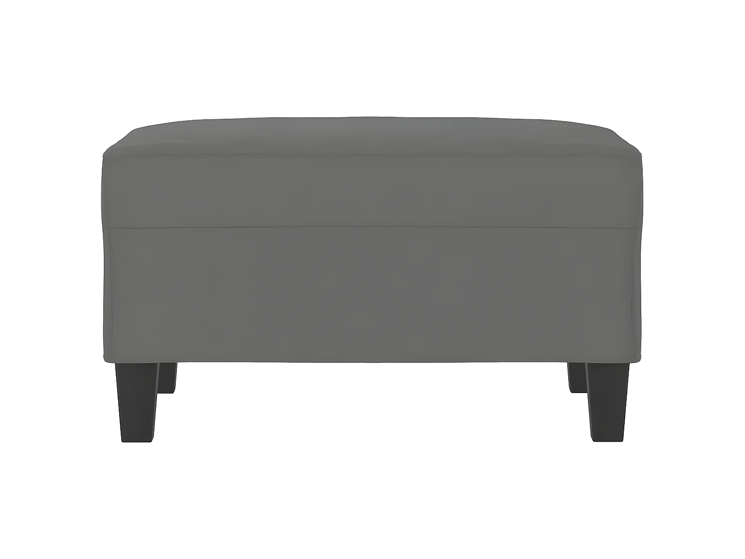 Repose-pied Gris foncé 70x55x41 cm Tissu microfibre LQF18590