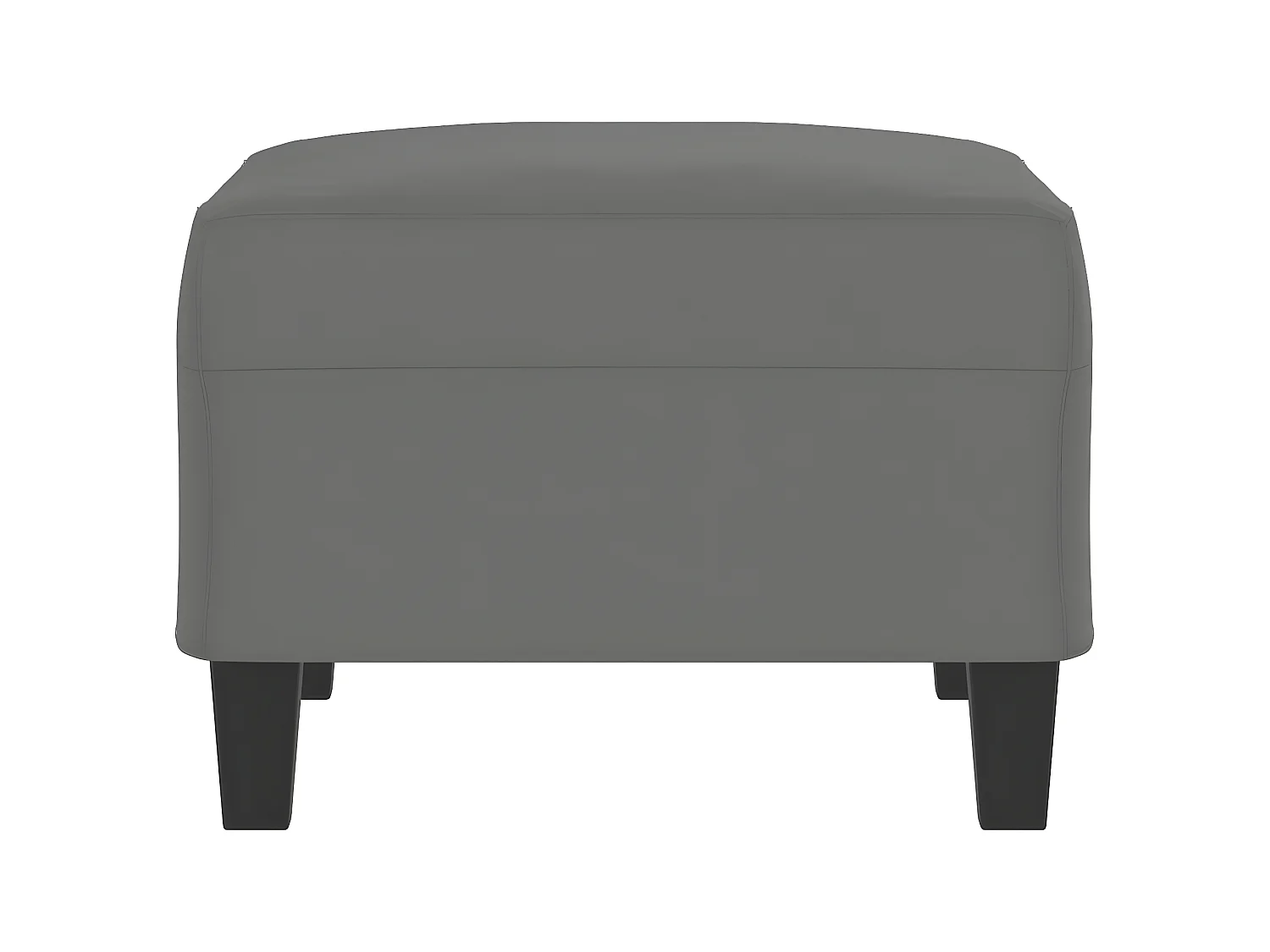 Repose-pied Gris foncé 70x55x41 cm Tissu microfibre LQF18590