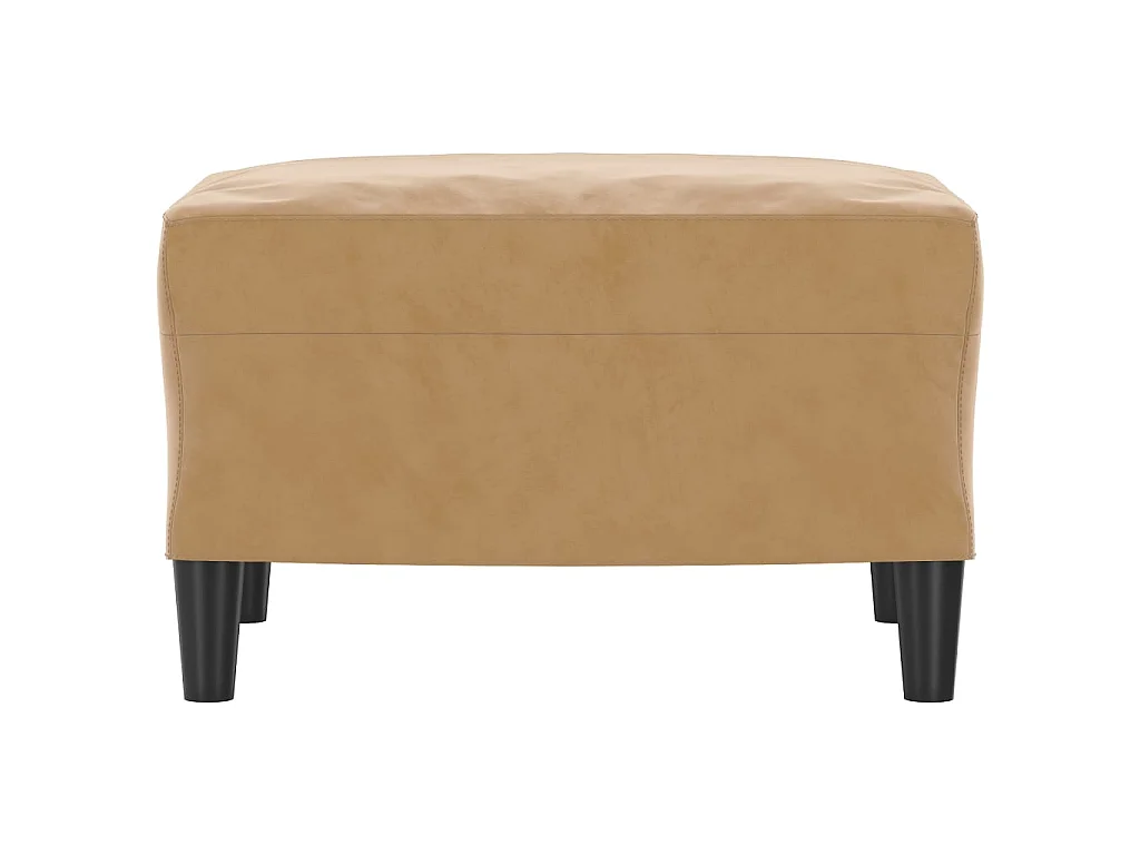 Repose-pied Marron 60x50x41 cm Velours LQF28623