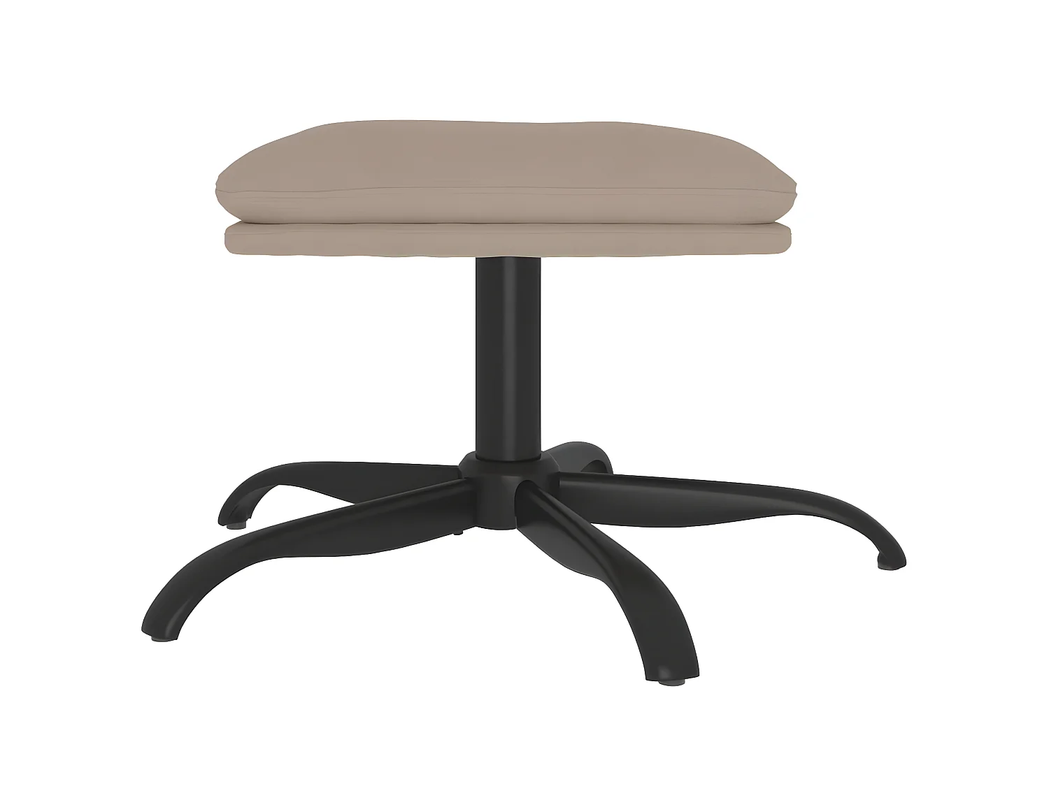 Repose-pied Gris clair 60x60x36 cm Tissu microfibre LQF56963