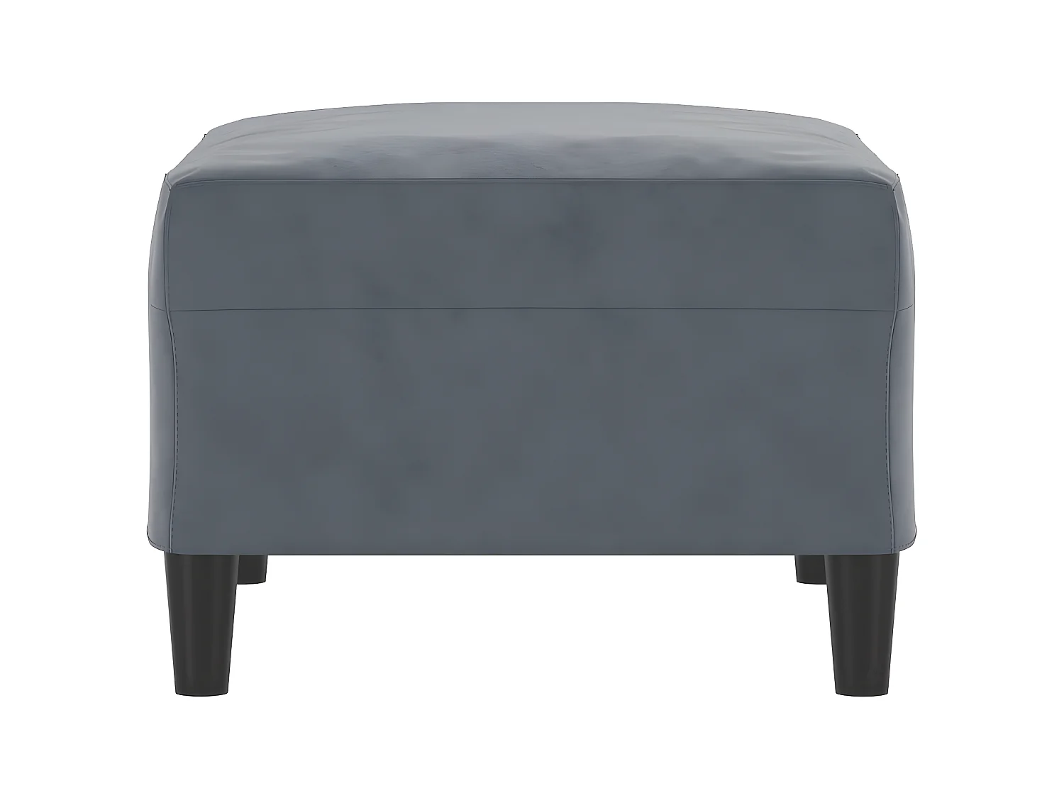 Repose-pied Gris foncé 70x55x41 cm Velours LQF94359