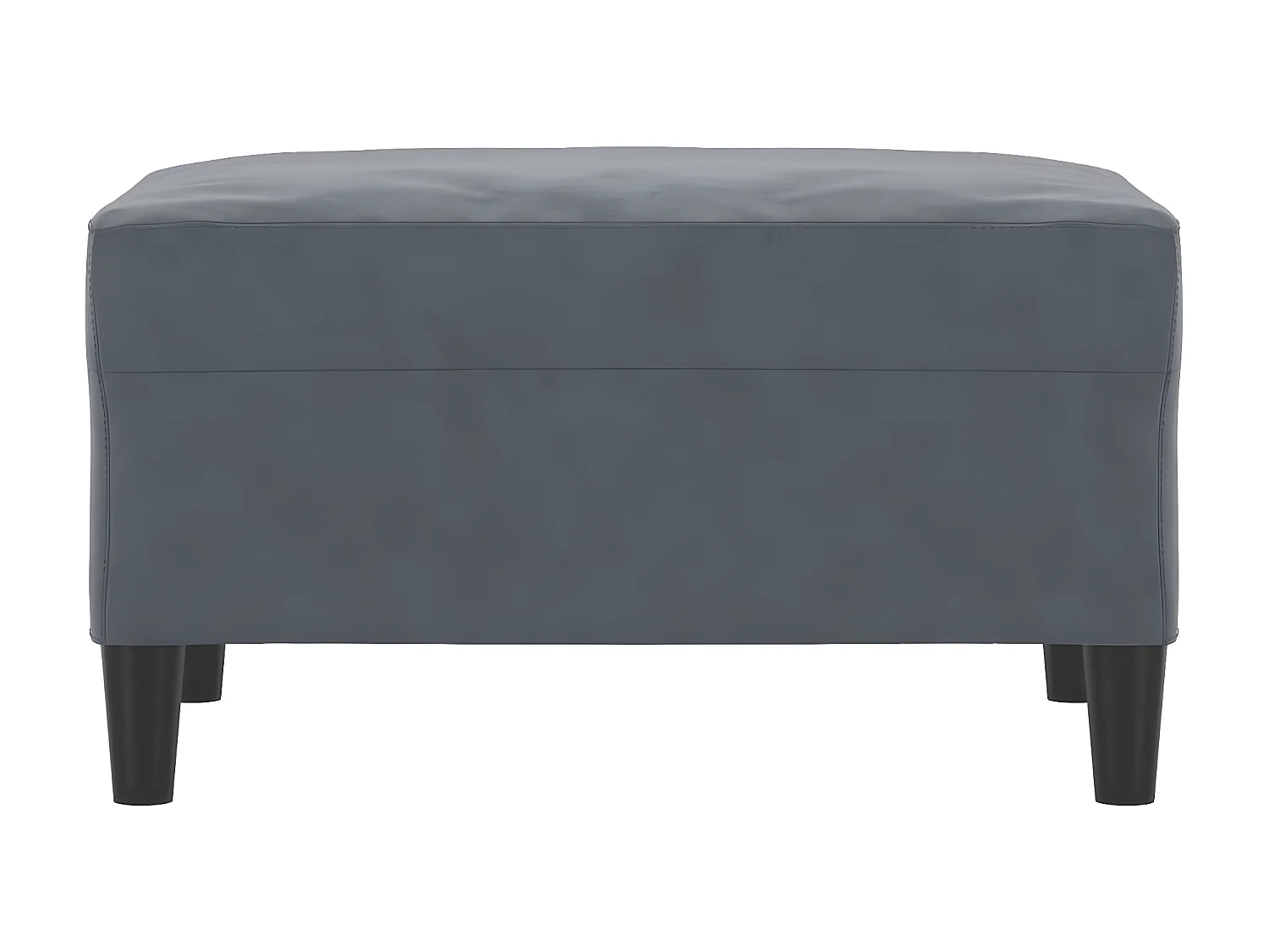 Repose-pied Gris foncé 70x55x41 cm Velours LQF94359