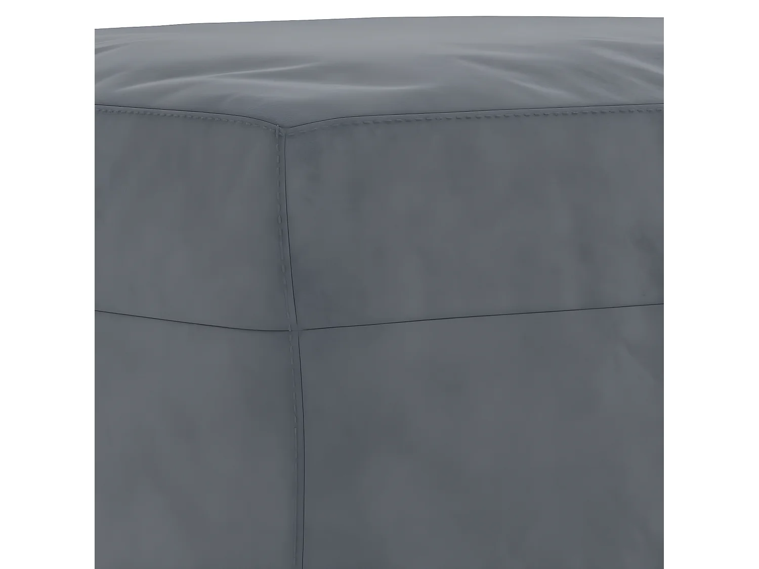 Repose-pied Gris foncé 70x55x41 cm Velours LQF94359
