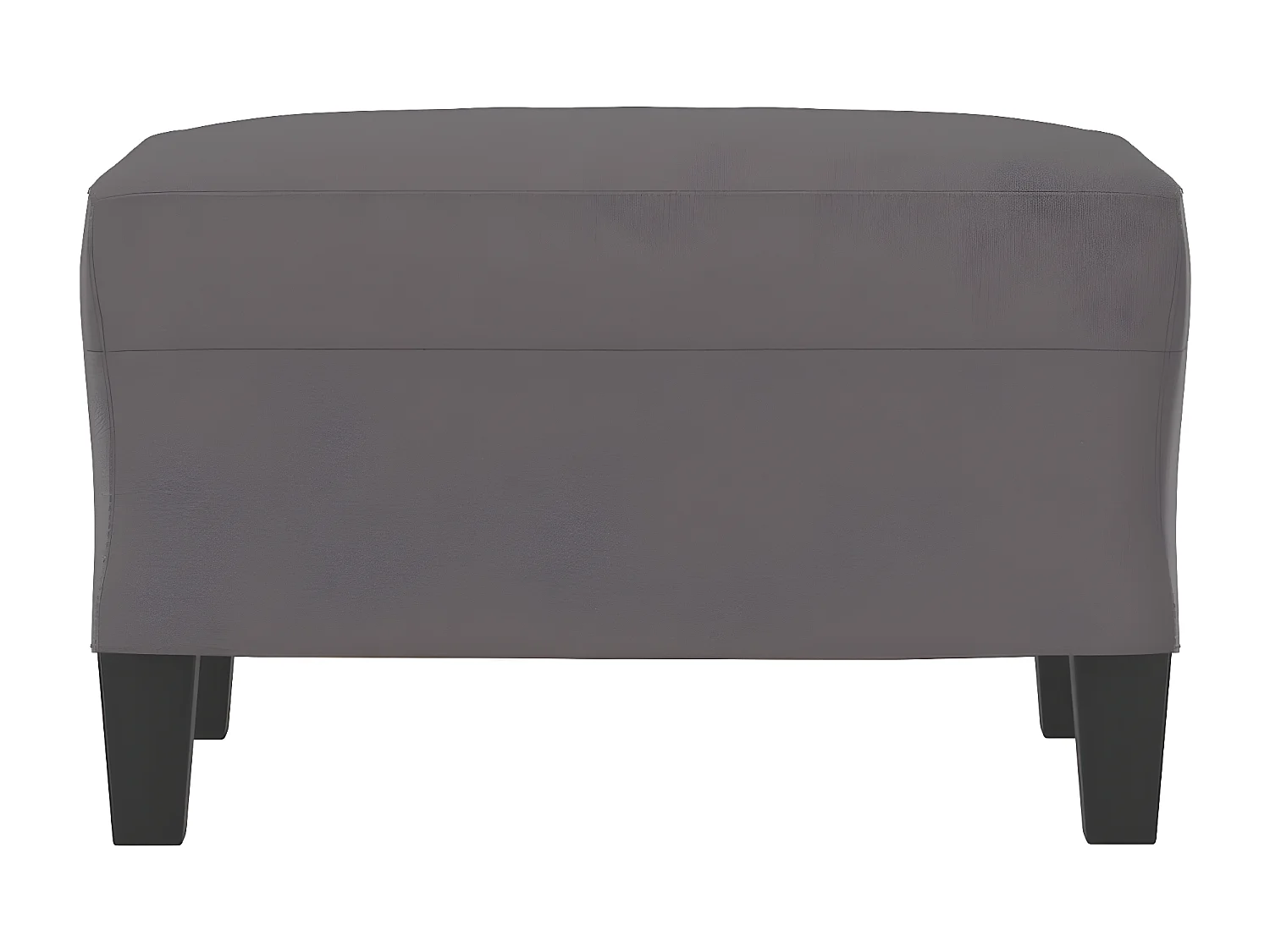 Voetenbank 60x50x41 cm kunstleer grijs NL959029