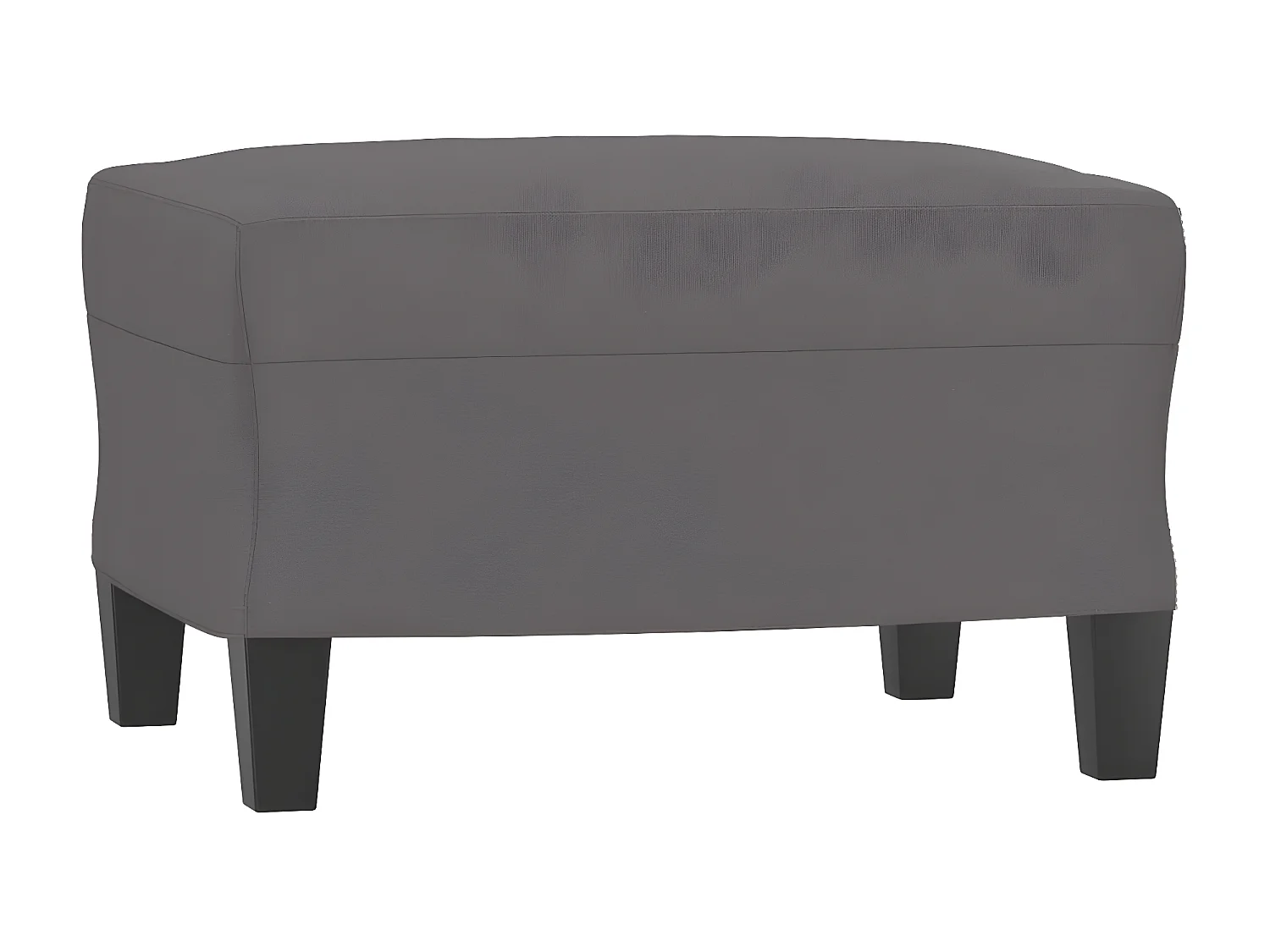 Repose-pied Gris 60x50x41 cm Similicuir LQF56100