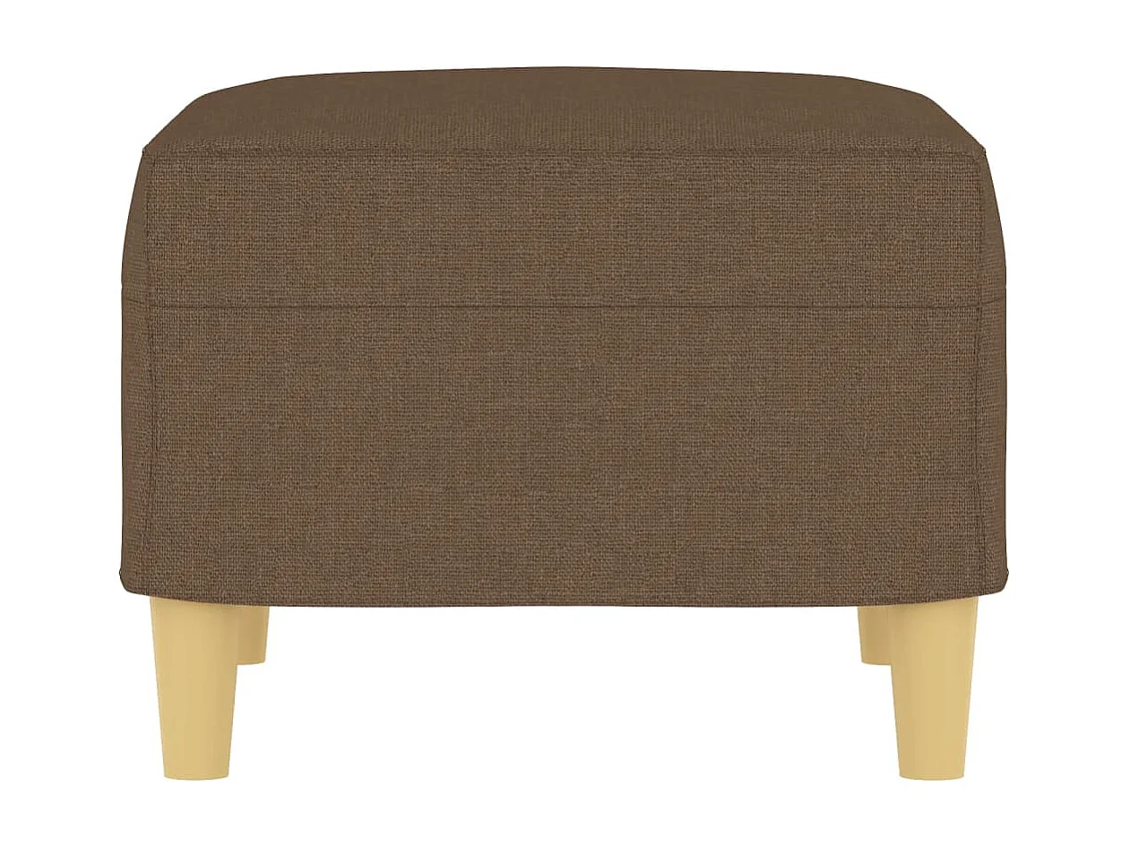 Repose-pied Marron 60x50x41 cm Tissu LQF61590