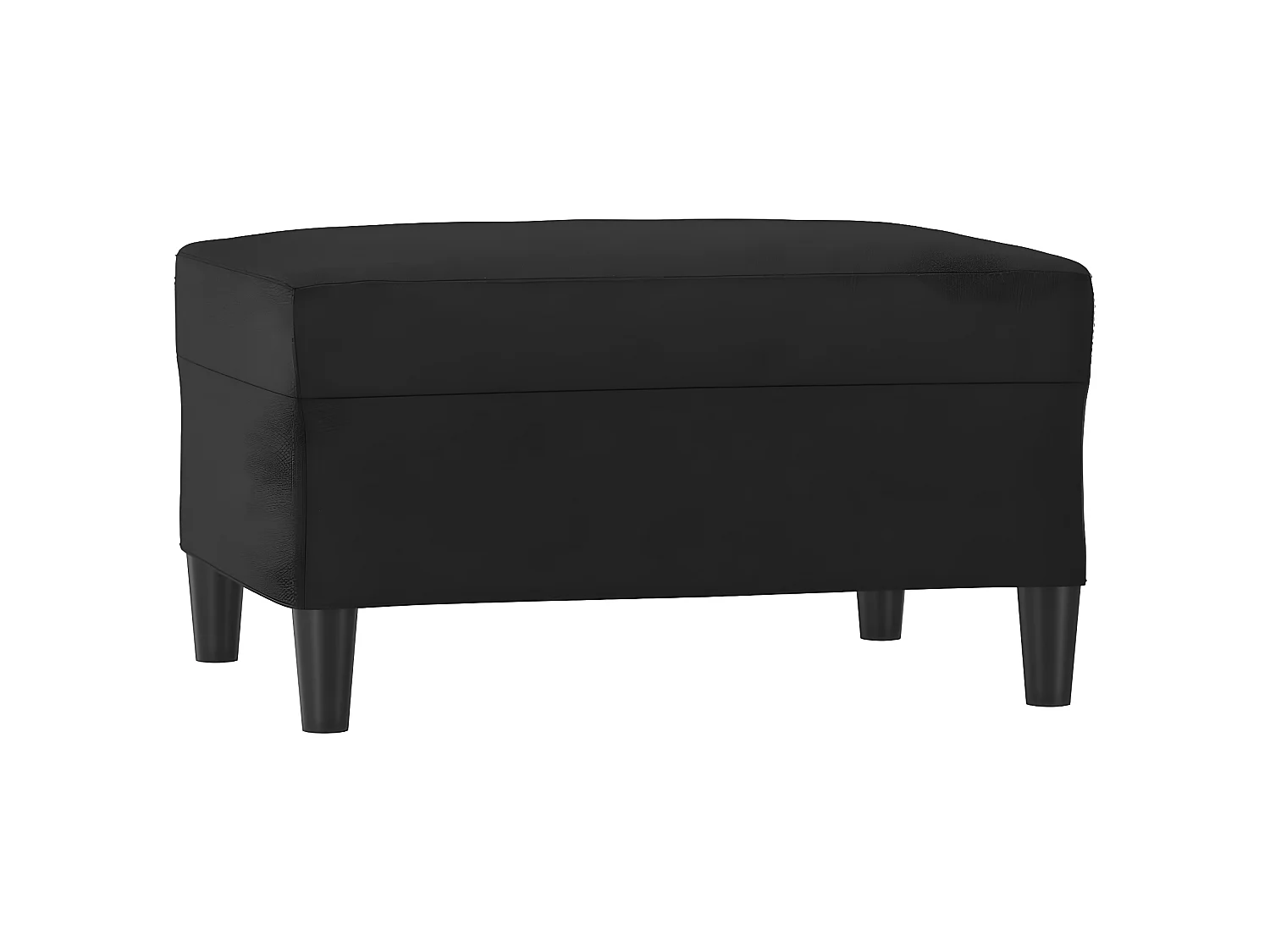 Repose-pied Noir 70x55x41 cm Similicuir LQF71498