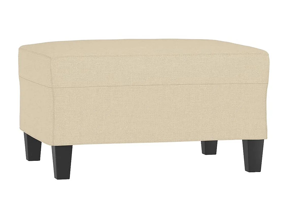 Repose-pied Crème 70x55x41 cm Tissu LQF56935