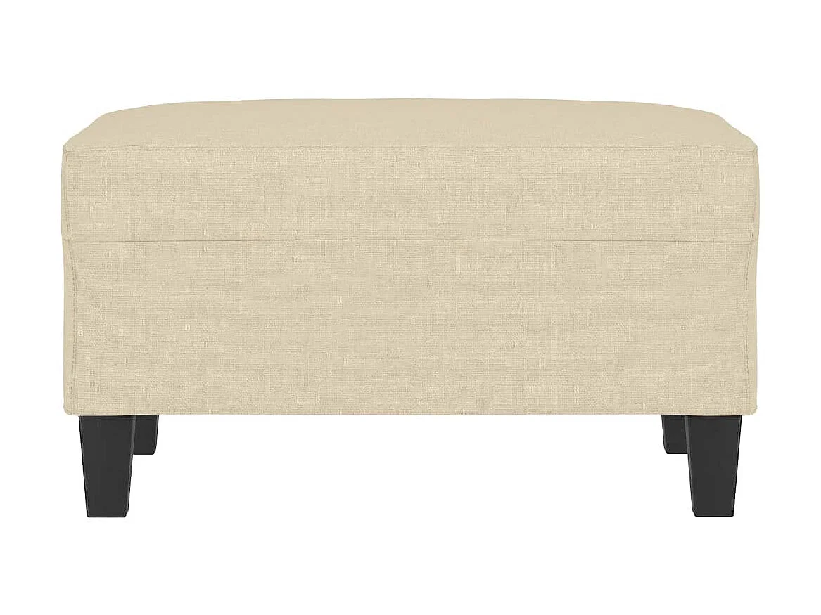 Repose-pied Crème 70x55x41 cm Tissu LQF56935