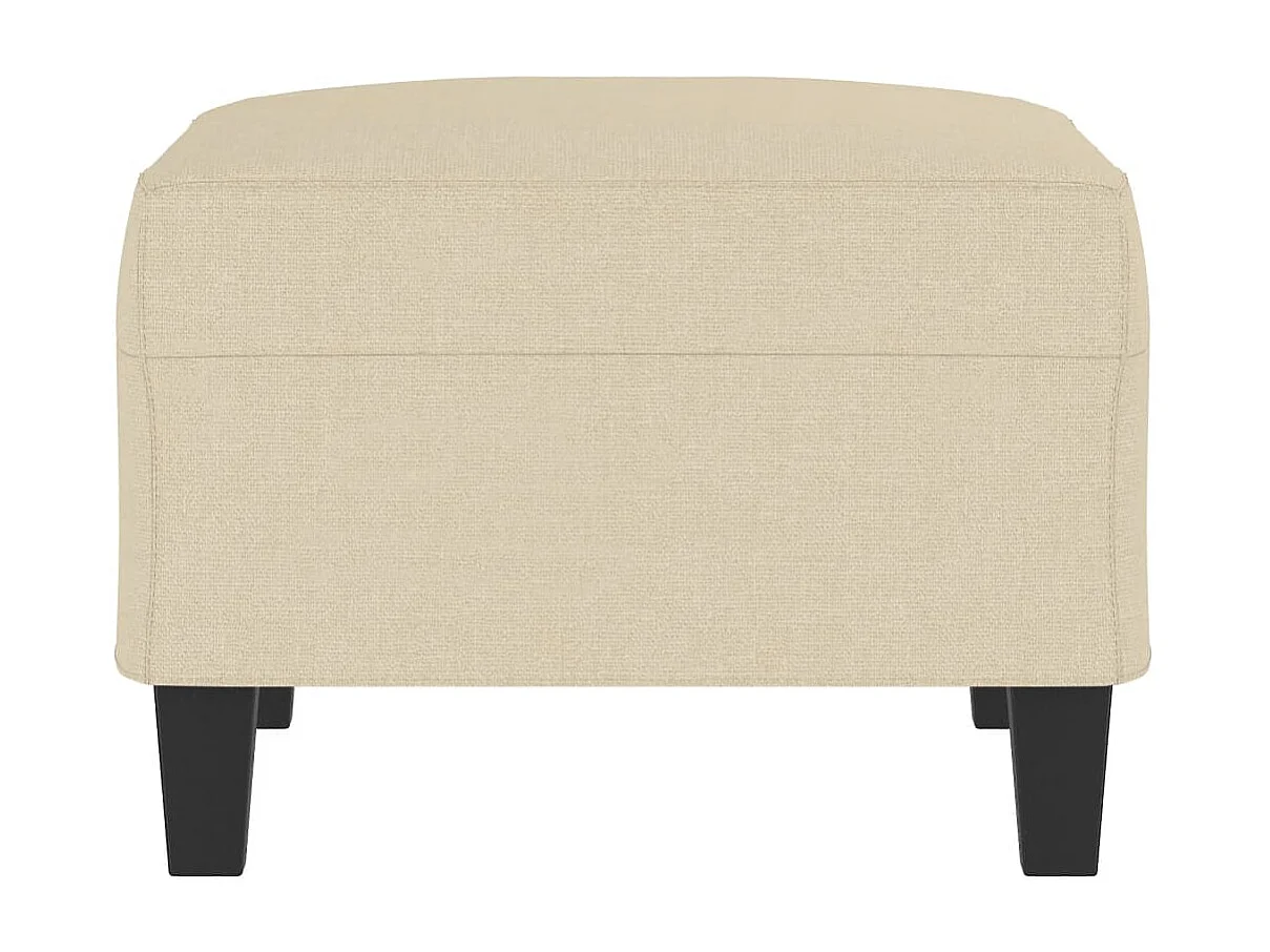 Repose-pied Crème 70x55x41 cm Tissu LQF56935