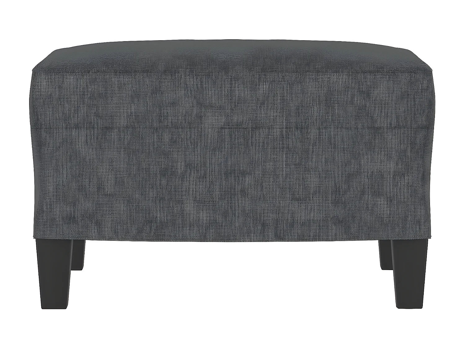 Repose-pied Gris foncé 60x50x41 cm Tissu LQF25515