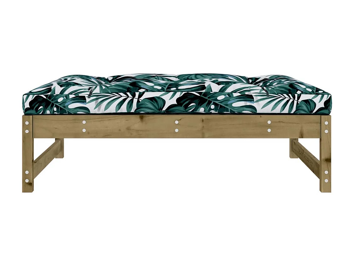 Repose-pied de jardin 120x80 cm bois de pin imprégné LQF92577