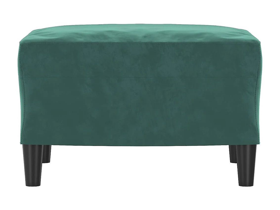 Repose-pied Vert foncé 60x50x41 cm Velours LQF58722