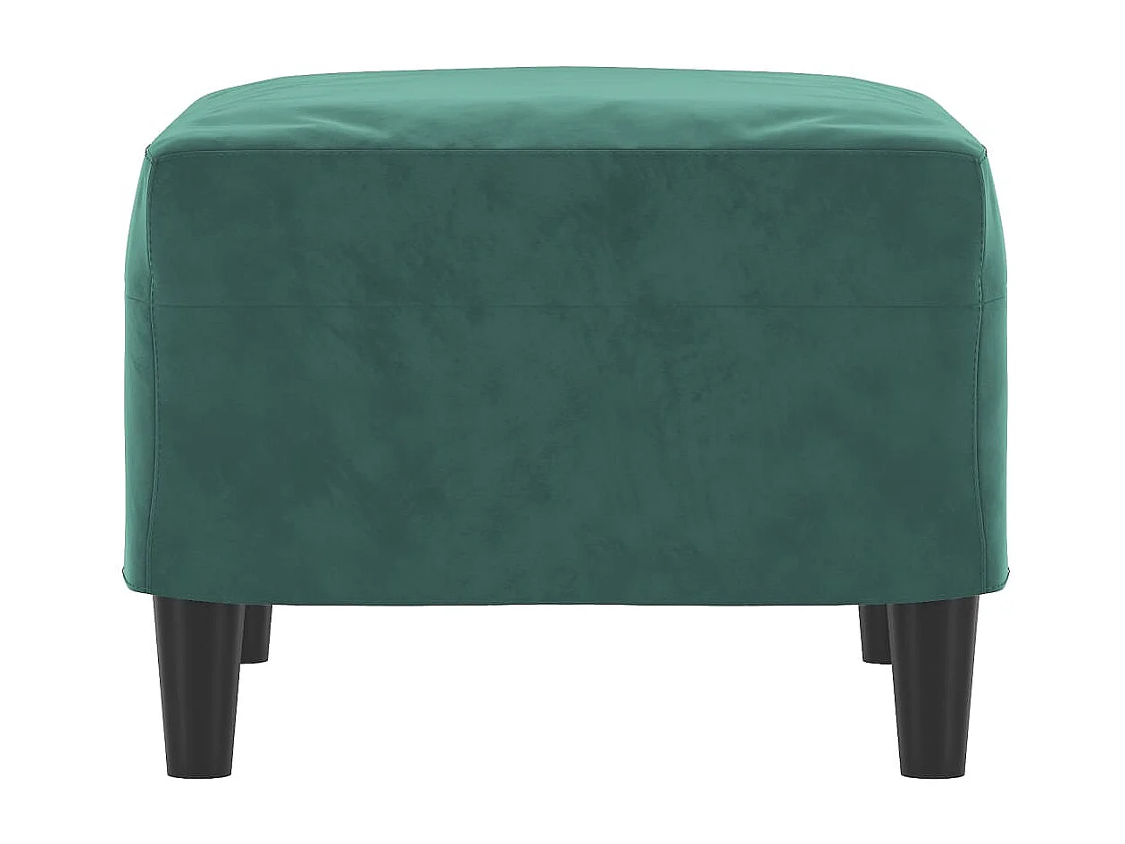 Repose-pied Vert foncé 60x50x41 cm Velours LQF58722