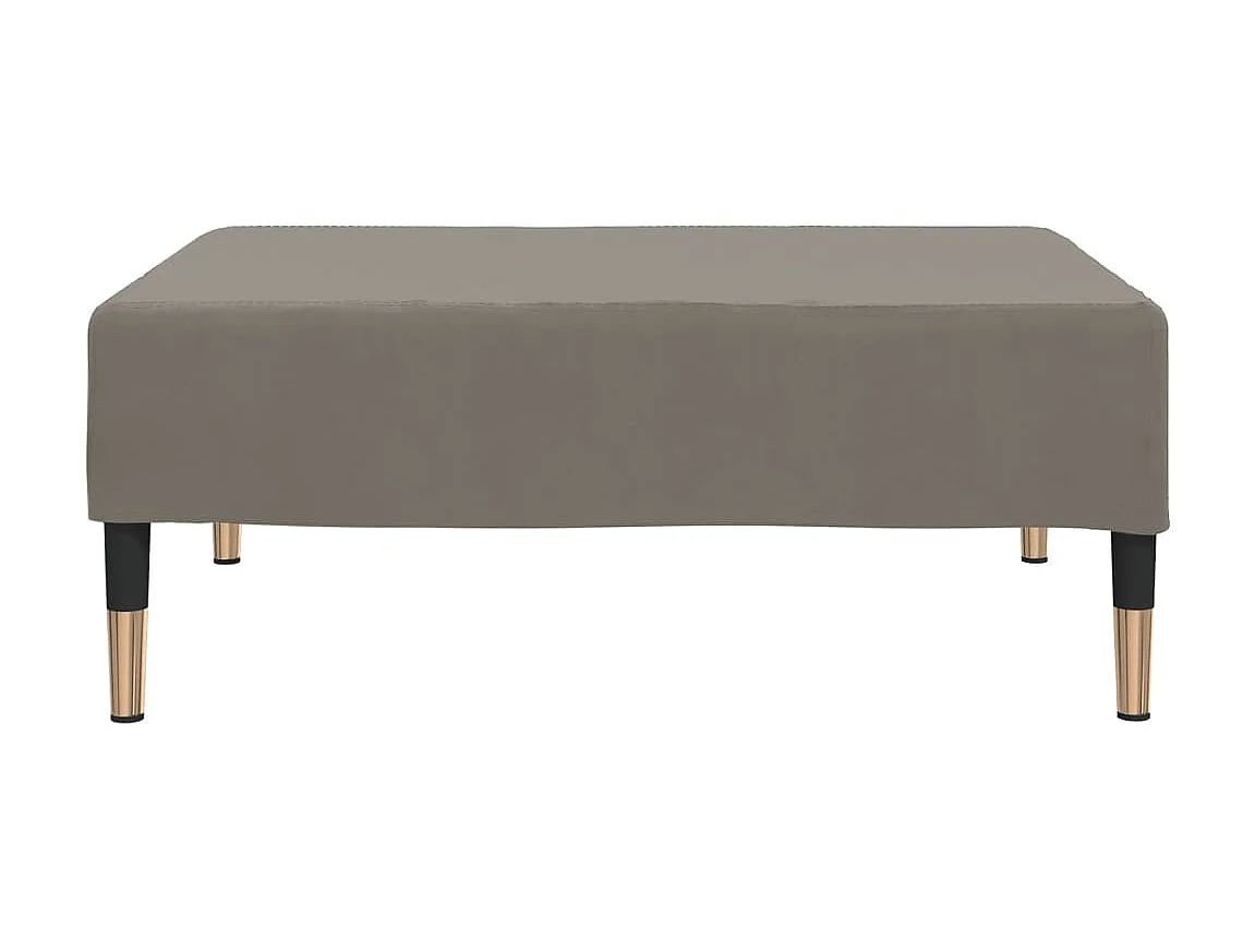 Repose-pied Gris clair 78x56x32 cm Velours LQF62771