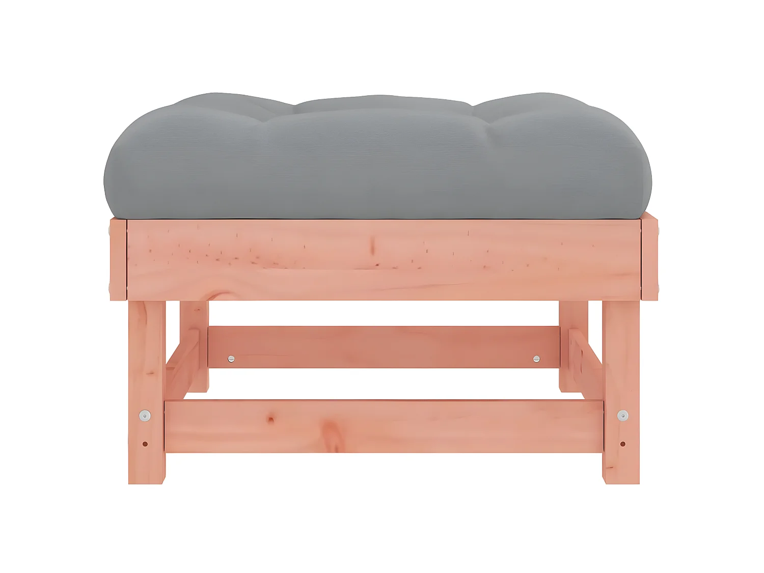 2 pcs Repose-pieds de jardin avec coussins bois massif douglas LQF37981