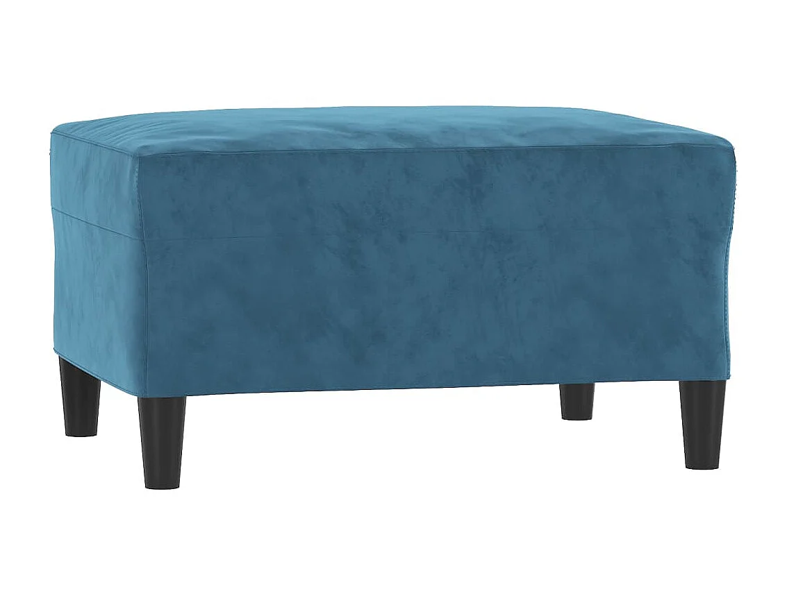 Repose-pied Bleu 70x55x41 cm Velours LQF52583