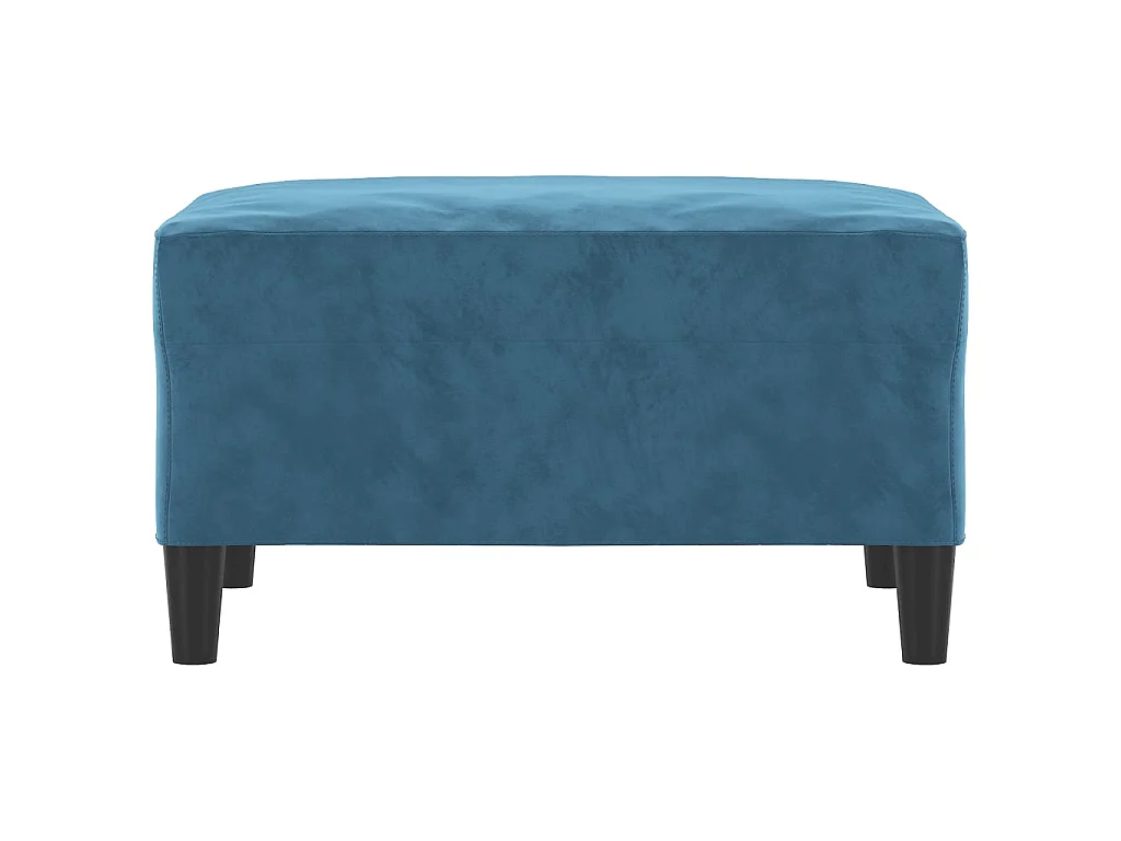 Repose-pied Bleu 70x55x41 cm Velours LQF52583