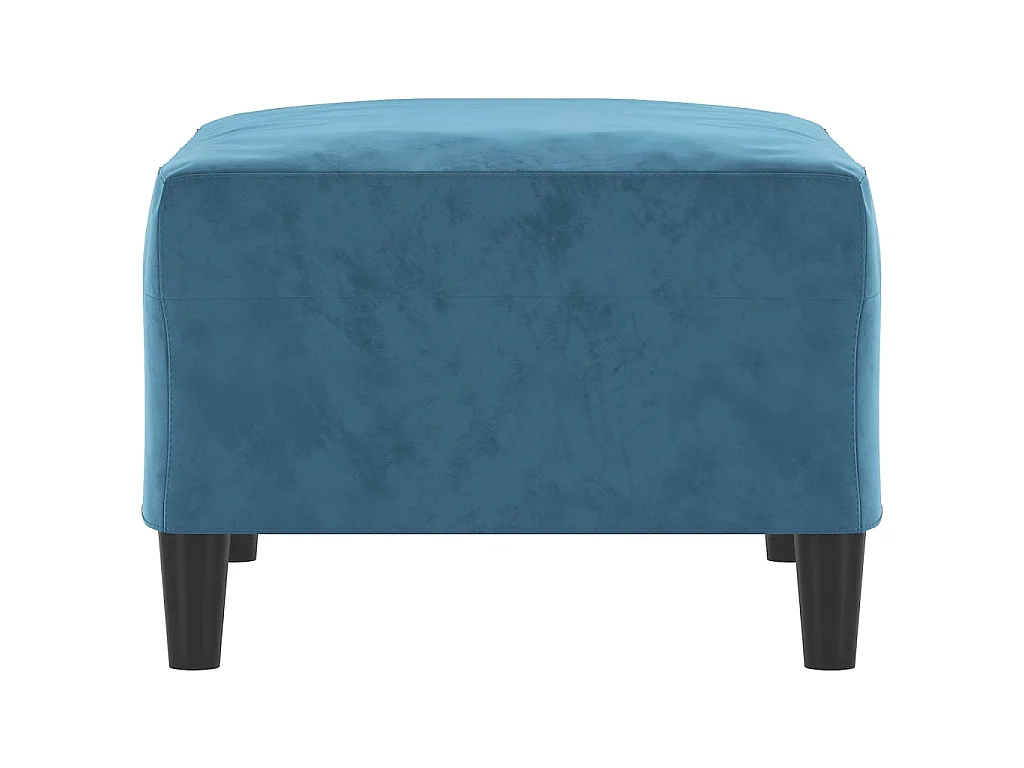 Repose-pied Bleu 70x55x41 cm Velours LQF52583