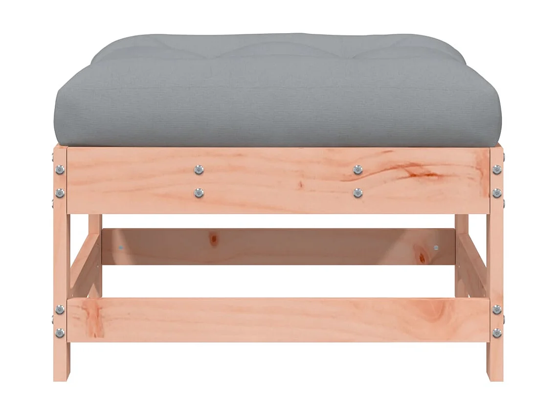 Reposapiés de jardín con cojín madera maciza de abeto de Douglas ES92080