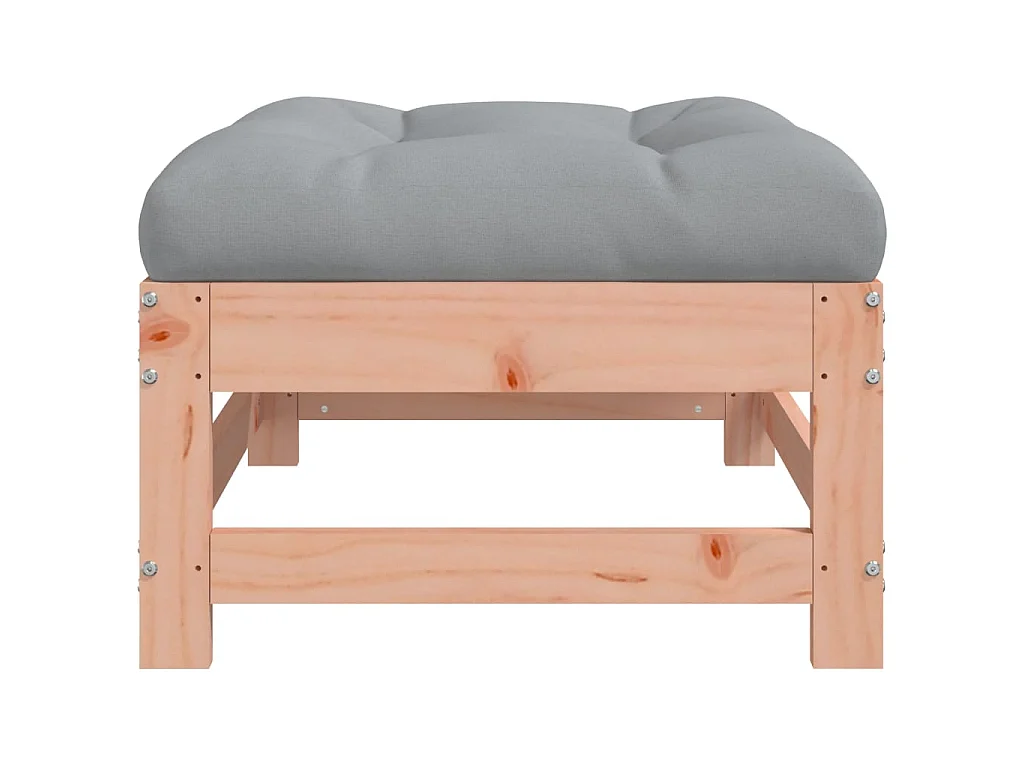 Reposapiés de jardín con cojín madera maciza de abeto de Douglas ES92080