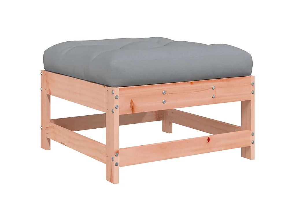 Reposapiés de jardín con cojín madera maciza de abeto de Douglas ES92080