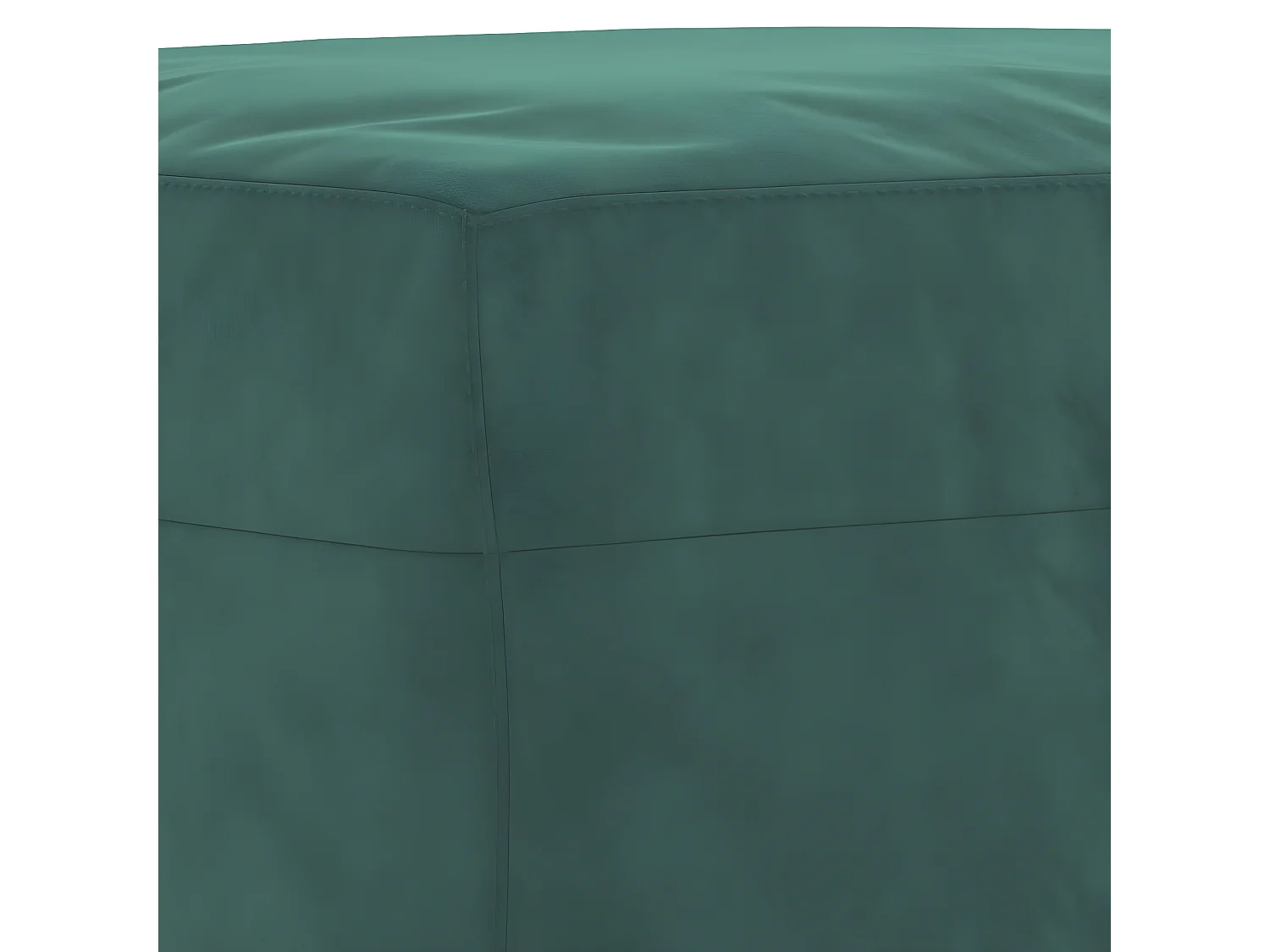 Repose-pied Vert foncé 70x55x41 cm Velours LQF72134