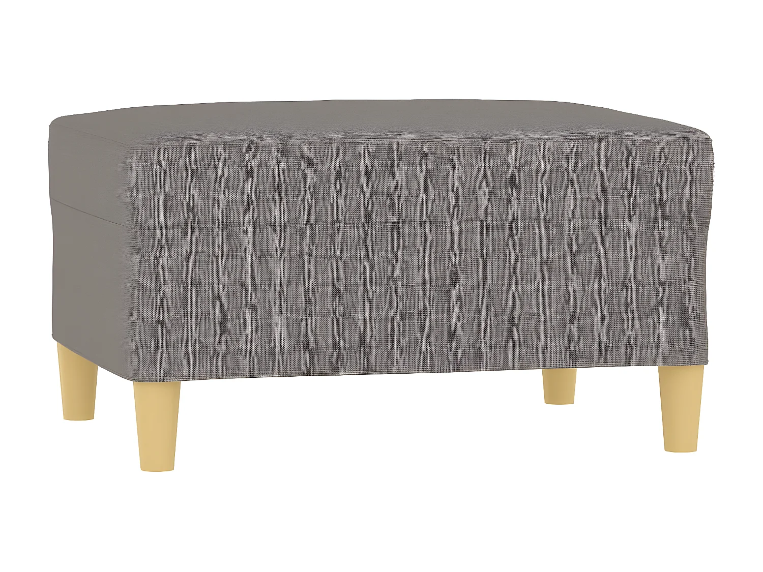 Repose-pied Taupe 70x55x41 cm Tissu LQF85070