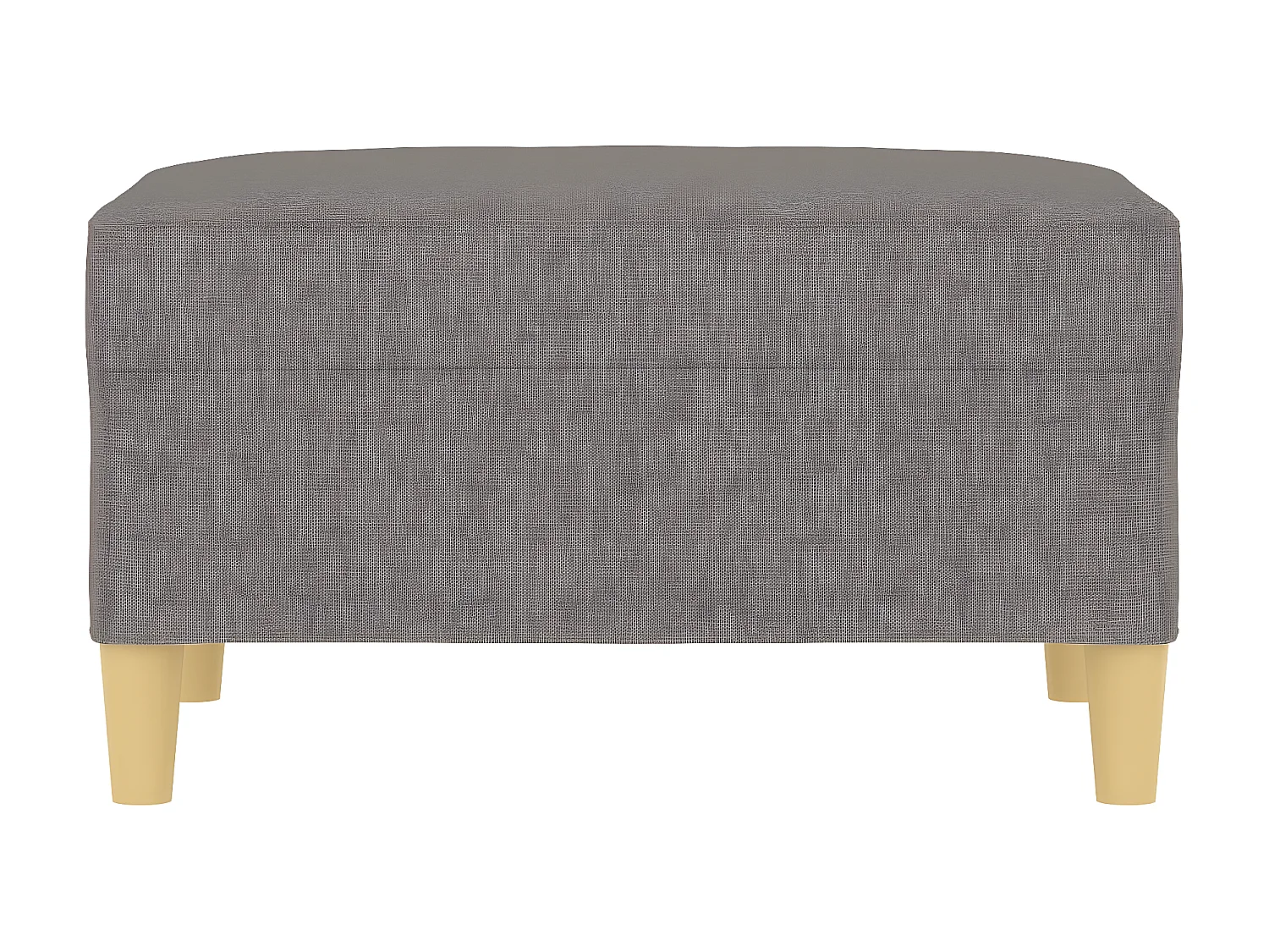 Reposapiés de tela gris taupe 70x55x41 cm ES89188