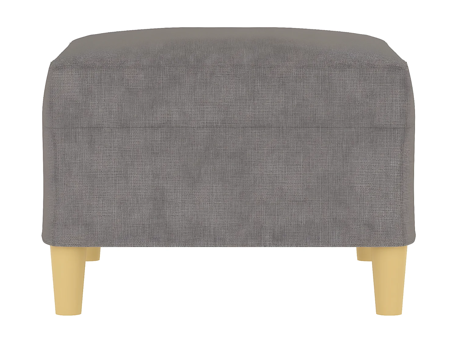 Reposapiés de tela gris taupe 70x55x41 cm ES89188