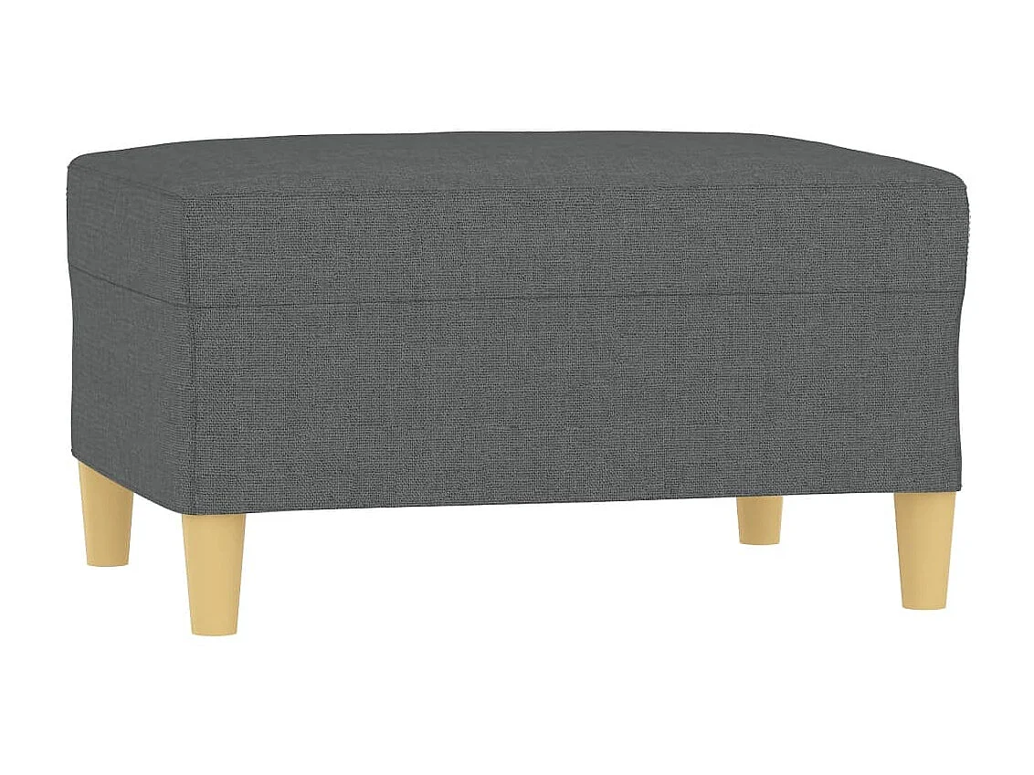 Repose-pied Gris foncé 70x55x41 cm Tissu LQF90835